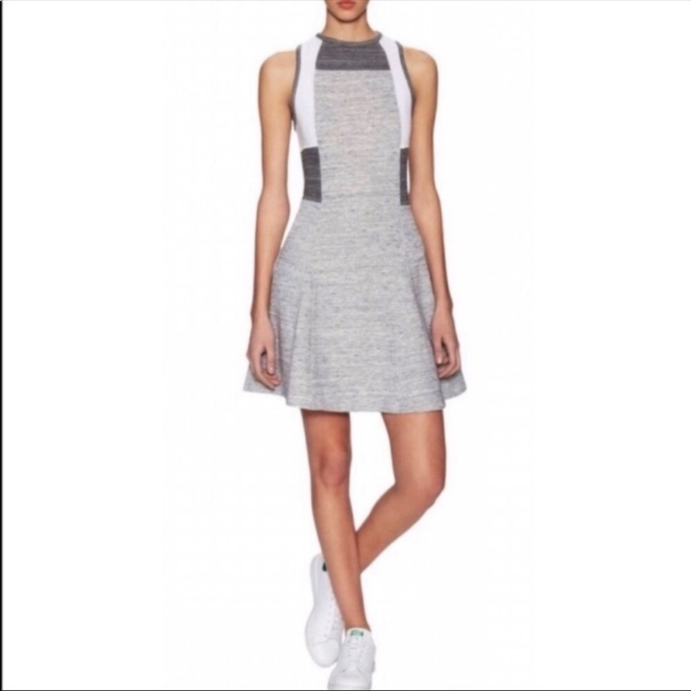[Derek Lam 10C x Athleta] Gray & White Dress. Size XS.
